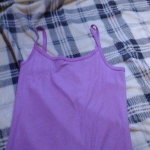Pink spaghetti strap tank top